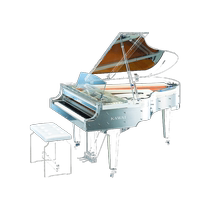 Kawai KAWAY PIANO CR40A TRANSPARENT SIZE 185 HOME TEACHING COGRADE PROFESSIONAL PLAYING TRIANGLE PIANO