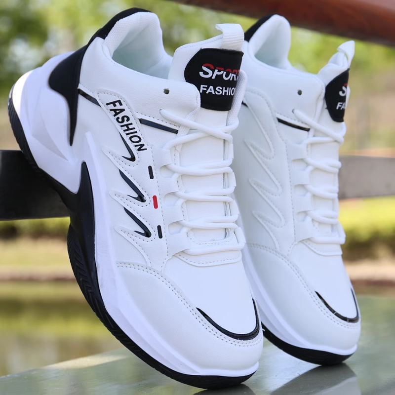 Qiao Zhou Sports Shoes Men's Shoes Spring and Summer New Soft-Soled Non-Slip Leather Waterproof Casual Shoes High-Top Breathable Running Shoes for Men Qiao Zhou Sports Shoes Men's Shoes Spring and Summer New Soft-Soled Non-Slip Leather Waterproof Casual Shoes High-Top Breathable Running Shoes for Men