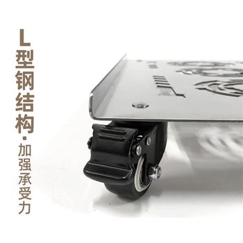 Extremely fast mosaic c? stainless steel computer oversized main chassis full tower bracket movable bottom bracket load-bearing metal heat dissipation