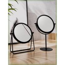High-looking ins style small mirror makeup mirror desktop can stand student home desktop dressing mirror dormitory single-way mirror