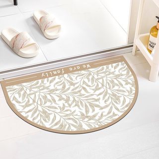 Simple xiaohua technology cloth floor mat semi-circular shower room water-absorbent non-slip soft mat bathroom outside non-slip door mat
