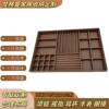 Customized leather velvet jewelry box bracelet necklace watch ring dressing table drawer compartment storage box tray