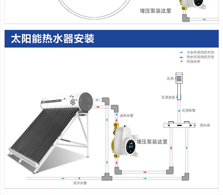 Бустерный насос 凌霄电热水器家用增压泵自来水全自动静音24v直流加压小型dc水泵 Peak