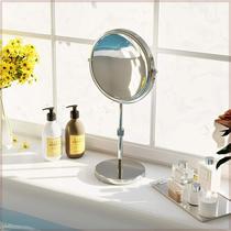 Table NJR mirror lift adjustment height telescopic desktop makeup mirror for large dormitory can be used at home gold double-sided