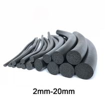 Black EPDM Rubber Foam Sealing Strip Round Sponge Cord Bar F