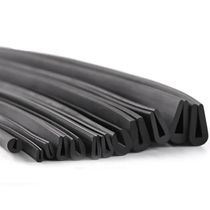 1 2 3 5 10M Black Rubber Edge Strip U Section Anti Oil Seal