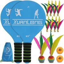 Badminton racket set shuttlecock shuttlecock racket childrens professional cricket indoor table tennis badminton three-hair ball with racket