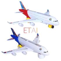 Electric Airplane Moving Flashing Lights Sounds Kids Toy DIY