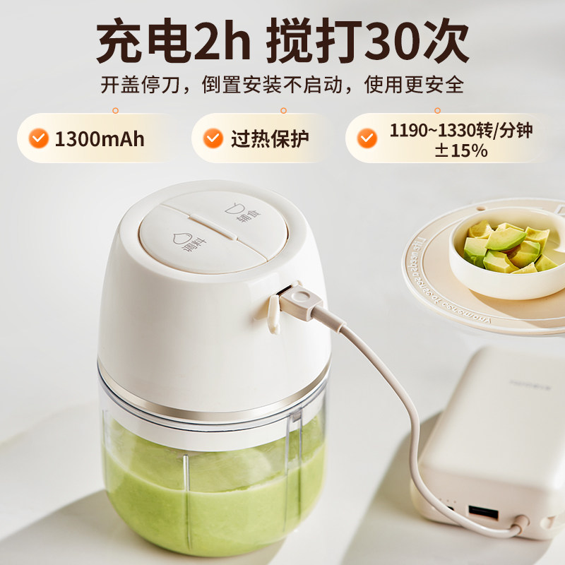 Supor Electric Garlic Beater Household Baby Food Supplement Machine Garlic Paste Artifact Grinder Small Meat Grinder New Model