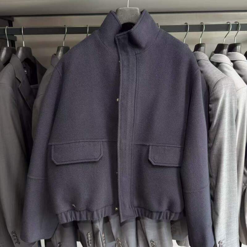 【Lao Meili L】 (Full Price 4680) 10/12 Armani Ea Men's Stand-Collar Short Jacket
