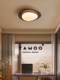 Bedroom Ceiling Lamp Solid Wood Pebbles Antique Style Minimalist Creative Modern Simple Lighting Children's Room Eye Protection Lamp