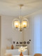 1940S Art Deco French Vintage Bedroom Chandelier Retro Restaurant Clothing Store Art Decorative Glass Lighting Fixtures