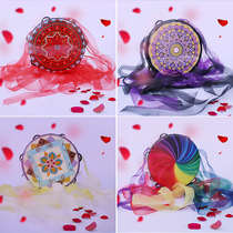 Xinjiang Uyghur tambourine Dunhuang flying tambourine exotic streamer drum tambourine props Tang drum dance music