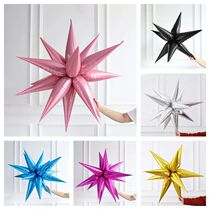8 10 12Pcs Gold Rose Red Blue Explosion Star Balò Starbur