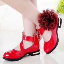 Kids Shoes Girls High Heel Princess Flower Shoes Fashion Chi
