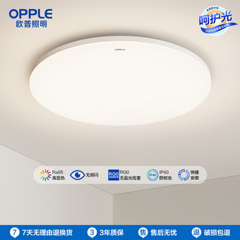 Op Lighting Led Ceiling Light 2025 New Model Three-Proof Bedroom Light Room Round Kitchen Light Balcony Light Ice Jade