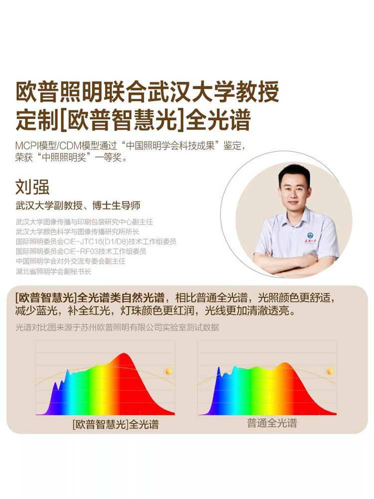 Op Led Full-Spectrum Eye-Protection Ceiling Light for Hall, Living Room, Bedroom, Study, Cream Style, Full Set with Smart Control