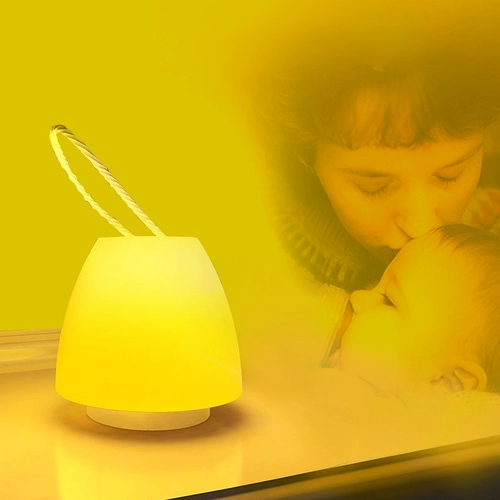 Портативный перезаряжаемый ночник для кровати, настольная лампа для кормящих грудью, дистанционное управление, защита глаз