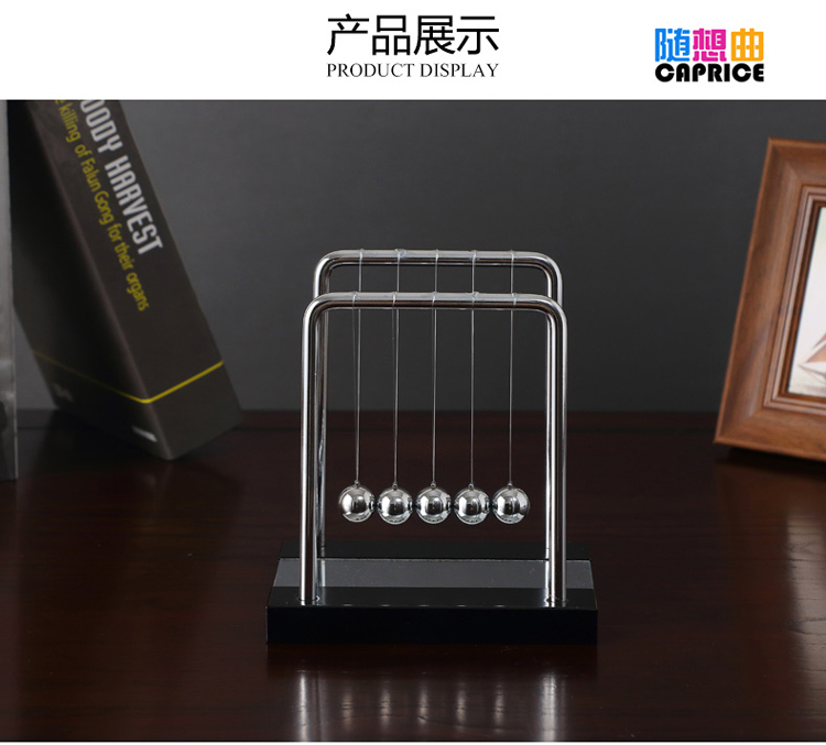 Newton quả lắc quả bóng chạm bóng mãi mãi chạm vào văn phòng để bàn trang trí sáng tạo phòng khách nhà quà tặng trang trí thủ công phụ kiện trang trí ban công