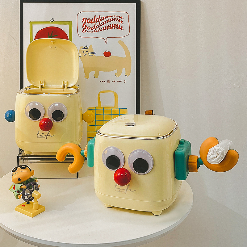 Candy-Shaped Press-Top Desktop Trash Can for Home Use, Cute Office Desk and Living Room Waste Bin for Fruit Peels, Paper Scraps, and Miscellaneous Items