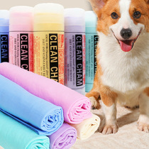 Pet absorbent towel manufacturer thickened deerskin towel dog cat pet bath absorbent towel
