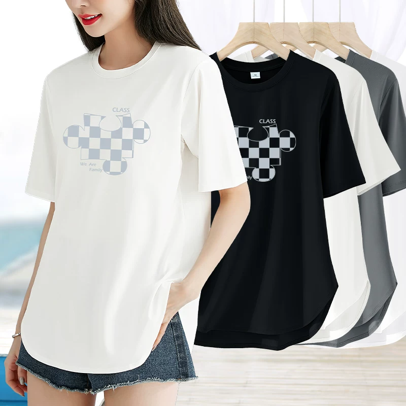 Summer short sleeve T-shirt, oversize, size