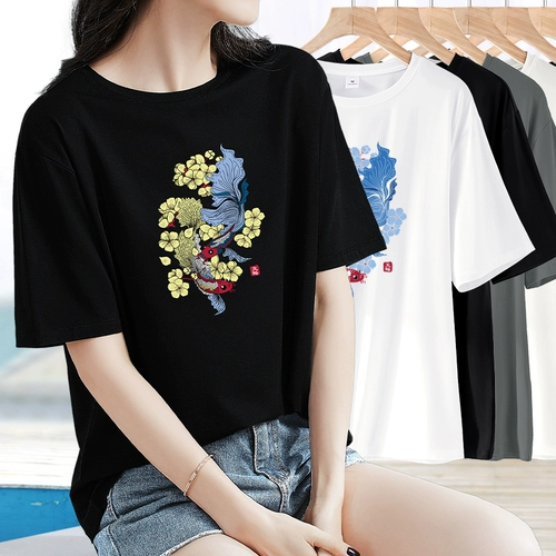 Летняя одежда, летняя футболка для отдыха, короткий рукав, оверсайз