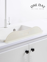 Simple bathroom wash basin water barrier home kitchen sink water barrier anti-splash countertop water barrier edge