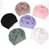 Baby Turban Hats Baby Girls Boys Hat Solid Color Bow Knotted