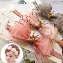 Flower Baby Headband Lace Bows Crown Kids Baby Girl Headband