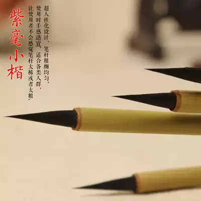 Chengzhutang small Kai brush calligraphy Wolf purple suit copy Pen entry beginner soft pen fly head Xiuli pen