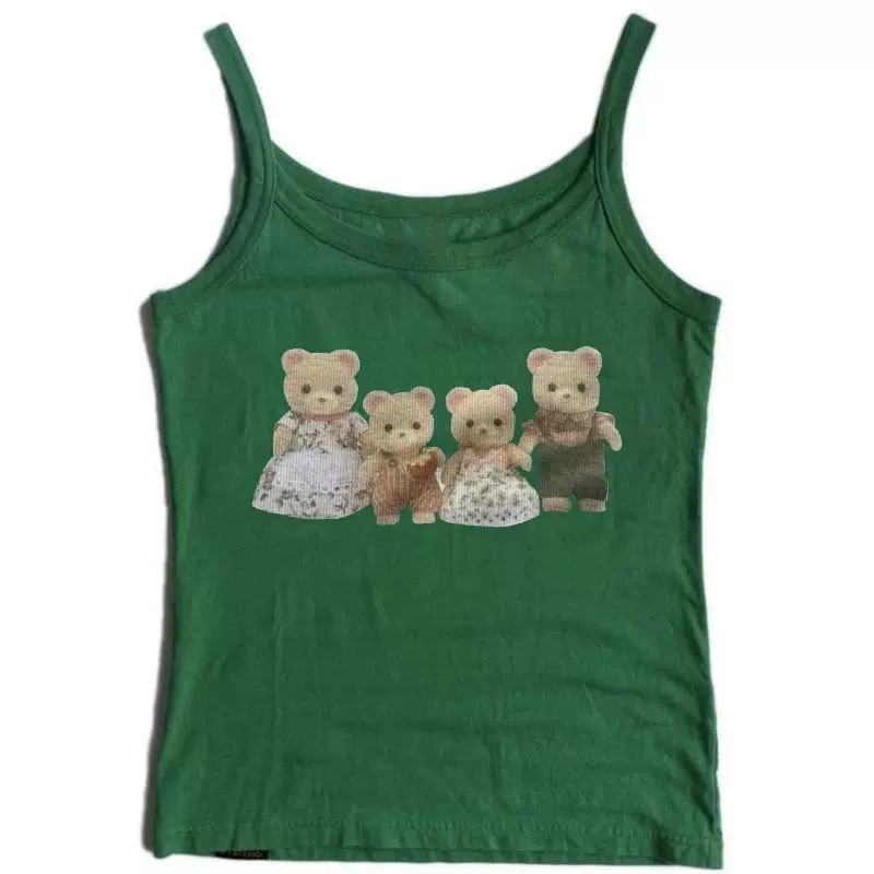 Футболка женская Y2K CRO POP это Tee Bear принт милые графика UM