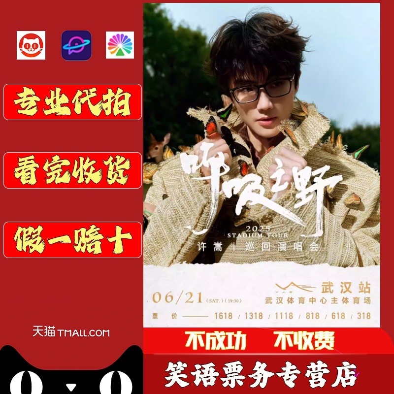 2025 Xu Song コンサートチケット Xu Song 天津鎮江武漢アモイ洛陽コンサートチケット