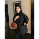 Retro corduroy spliced diamond-clad jacket