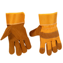 Welding gloves cowhide thickened heat-proof welding gloves special for welders labor protection gloves