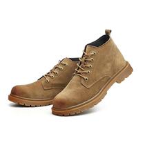 Labor Baojia Anti-Smash Shoes Anti-Puncture Pigskin Welding Work Shoes Welding Shoes Khaki Four Seasons Size 38