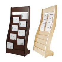 House plan display rack information rack book rack newspaper rack bookshelf rack magazine rack floor-standing wooden newspaper rack leaflet rack