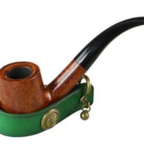 Cowhide pipe holder four-in-one convenient briar pipe accessory with strong personality