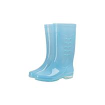 Laborbaojia high-top rain boots non-slip wear-resistant and waterproof PVC water shoes candy blue single shoes size 37