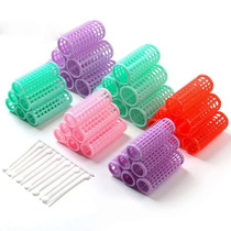 hair rollers plastic hair roller with teeth and mother-in-law hair roller fixed pin pear flower head curler bangs curl PE