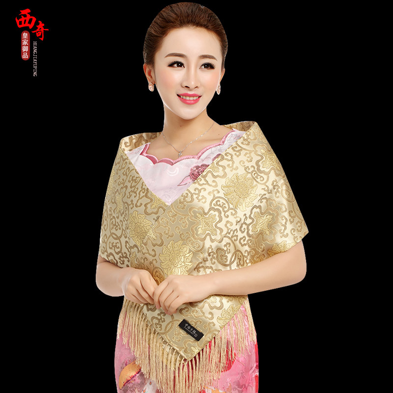 Nanjing Cloud Jinjin Yunjin Ms. Jin Scarf China Wind Gift featured handicraft abroad to send old outwood box packaging