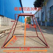 Enlarged well drilling shaking frame digging pile foundation shaking frame soil lifting frame crane digging foundation construction tools