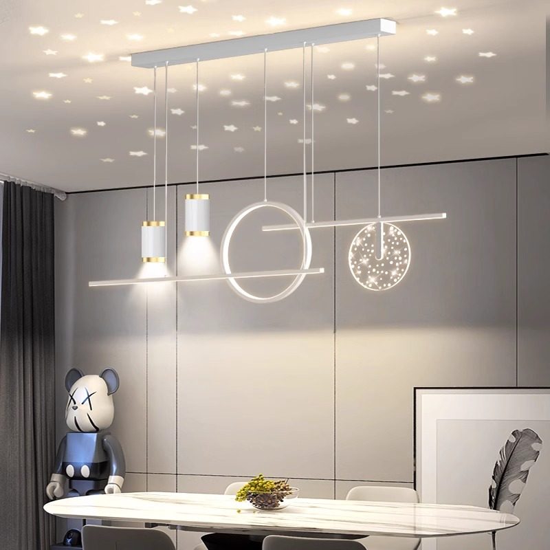 法维森现代简约餐桌吧台灯:北欧网红满天星餐厅吊灯,点亮你的用餐氛围!-麻将房吊灯-淘宝百科网