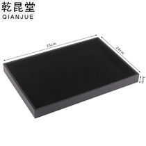 New black velvet jewelry display tray ring pendant necklace large medium and small empty tray jewelry viewing tray