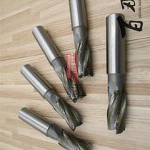 Inlaid alloy Inlaid tungsten steel straight shank spiral end mill 12 14 16 18 20mm alloy material YG8