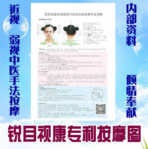 Sharp visual Kang's new version of professional approach to understand the eye-head myopia far-sight astigmatism acupoint figure solution