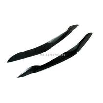 Suitable for 08-13 X5 bright black resin lamp eyebrow eyebrow E70 modified headlight eyebrow decorative lamp eyebrow sticker