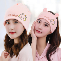 Pure cotton era pure cotton confinement hat pregnant women and maternity headscarves headband 6789 months spring and summer thin womens windproof