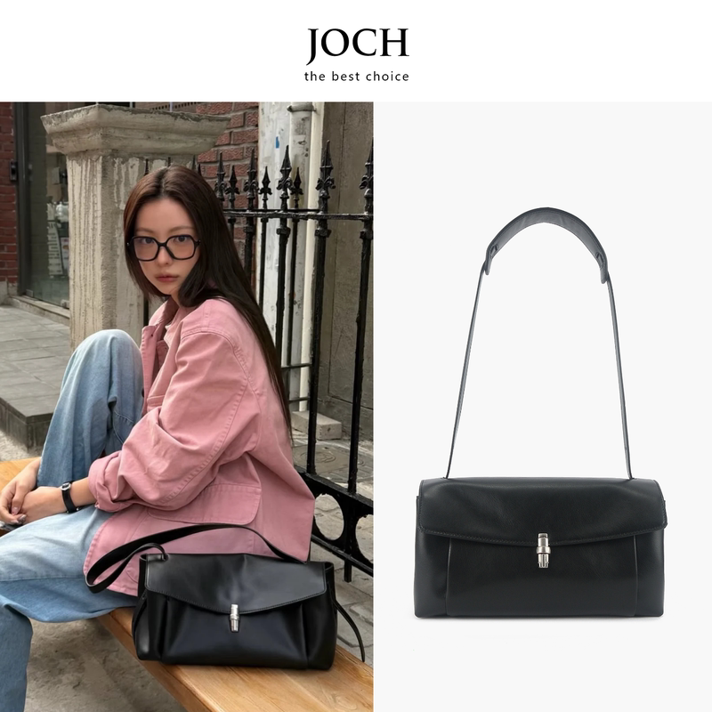 Joch Summer Korean Style Lem Flip Lock Design Shoulder Bag Ac Grand Amelie Genuine Leather Crossbody Women's Bag