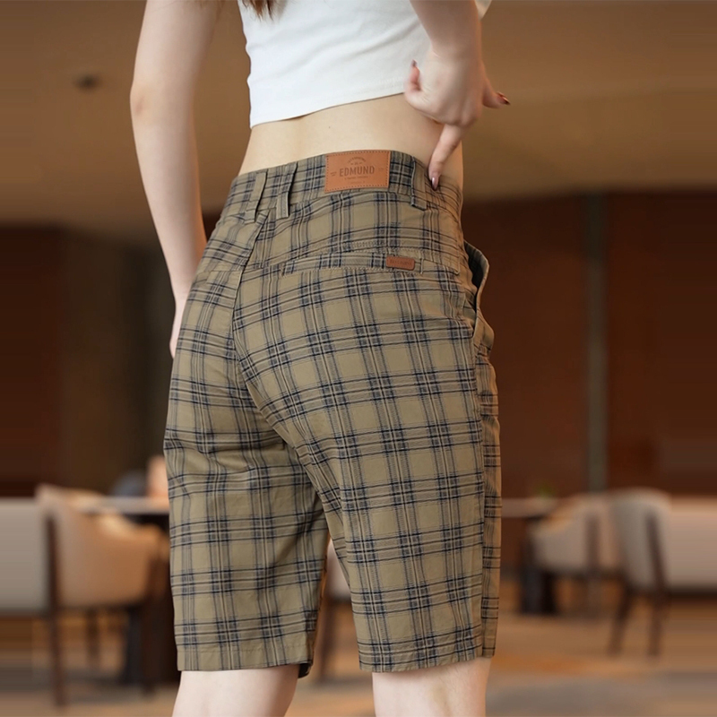 2026 New Plaid Five-Point Casual Shorts for Men, Slim Straight-Leg, Pure Cotton, Breathable, Thin Summer Shorts for Outdoor Wear 2026 New Plaid Five-Point Casual Shorts for Men, Slim Straight-Leg, Pure Cotton, Breathable, Thin Summer Shorts for Outdoor Wear